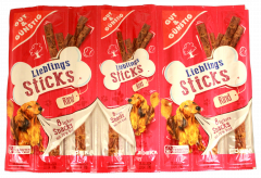 Gut & Günstig Lieblings Sticks Hundeleckerli mit Rind, 25 x 88g Packungen