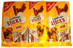 Gut & Günstig Lieblings Sticks Hundeleckerli mit Geflügel, 25 x 88g Packungen