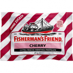 Fishermans Friend Cherry ohne Zucker, 24 x 25g Beutel