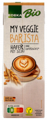 Edeka Bio my veggie Barista Hafer mit Soja Drink, 8 x 1000 ml Packungen