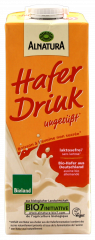 Alnatura Bio Hafer-Drink ungesüßt, 8 x 1000 ml Packungen