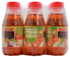 WeserGold Apfelsaft, 24 x 330ml Flaschen EINWEG