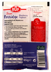 Ruf unser Porridge Bluberry Yoghurt 13 x 65g Packungen