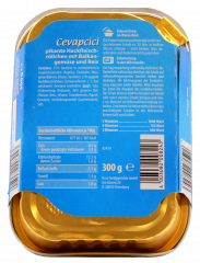 Buss freizeit Macher Cevapcici mit Balkangemüse und Reis, 6 x 300g Packungen