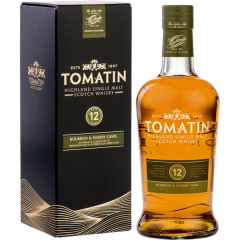 Tomatin 12 Years Highland Single Malt Scotch Whisky 43% vol., 700ml Flasche in Geschenkhülle