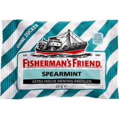 Fishermans Friend Spearmint ohne Zucker, 24 x 25g Beutel