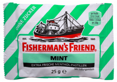 Fishermans Friend Mint ohne Zucker, 24 x 25g Beutel