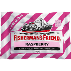 Fishermans Friend Raspberry ohne Zucker, 24 x 25g Beutel
