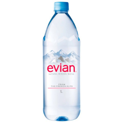 Evian Premium, 6 x 1000ml Flaschen EINWEG