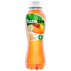 Fuze Tea Pfirsich Holunder ohne Zucker 12 x 400ml Flaschen EINWEG