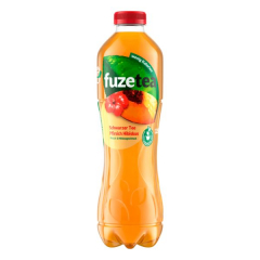 Fuze Tea Schwarzer Tee Pfirsich Hibiskus 6 x 1250ml Flaschen EINWEG