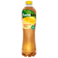 Fuze Tea Schwarzer Tee Zitrone 6 x 1250ml Flaschen EINWEG