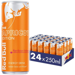 Red Bull Apricot Edition Aprikose-Erdbeer, 24 x 250ml Dosen EINWEG
