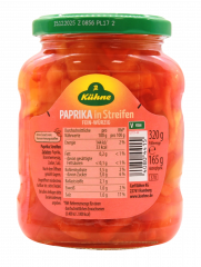 Kühne Paprika in Streifen 5 x 165g Gläser