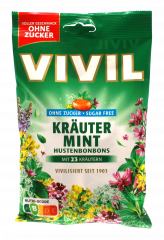 Vivil Hustenbonbons Kräuter-Mint ohne Zucker 15 x 120g Beutel
