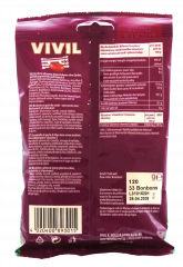 Vivil Hustenbonbons schwarze Johannisbeere ohne Zucker, 15 x 120g Beutel