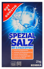 Gut & Günstig Spezial Salz mit 5-Fach Effekt, 6 x 2 kg Packungen