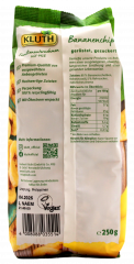 Kluth Bananen-Chips knusprig geröstet, 7 x 250g Packungen