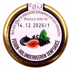 Ideal Feige-Holunderbeeren Senfsauce, 6 x 60g Gläser