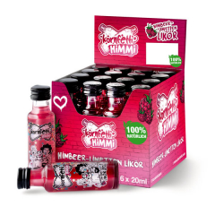 Kornfetti Himmi 15% vol. Himbeer-Limette-Likör, 16 x 20ml Flaschen