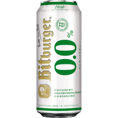 Bitburger Herb Alkoholfrei, 24 x 500ml Dosen EINWEG