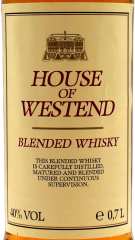 House of Westend Blended Whisky 40% vol., 6 x 700ml Flaschen
