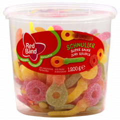 Red Band Fruchtgummi Schnuller super sauer, 1200g Dose