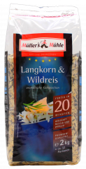 Müller´s Mühle Langkorn & Wildreis, 2000g Packung