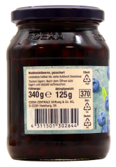 Edeka Herzstücke Waldheidelbeeren gezuckert, 6 x 125g Glas