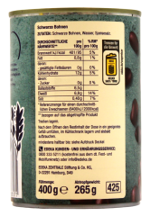 Edeka Herzstücke schwarze Bohnen, 6 x 265g Dose