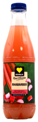 Edeka Herzstücke Rhabarber Saft, 6 x 1 l Flasche EINWEG