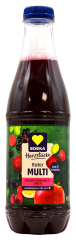 Edeka Herzstücke Roter Multi Saft, 6 x 1 l Flasche EINWEG