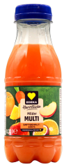 Edeka Herzstücke milder Multi Saft, 24 x 330ml Flasche EINWEG