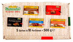 Mestermacher Brotkörbchen premium Vollkornbrot, 12 x 500g Packung