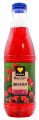 Edeka Herzstücke Cranberry Saft, 6 x 1 l Flasche EINWEG