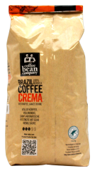 Coffee Bean Company Brazil Coffee Crema 100% Arabica ganze Bohne, 8 x 1 kg Beutel