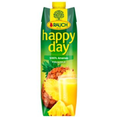 Rauch Happy Day Ananas Saft 100%, 6 x 1 l Getränkekarton