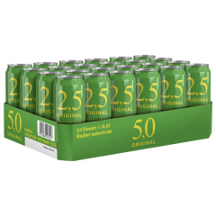 Oettinger 2.5 Original Radler Naturtrüb 2.5% vol., 24 x 0.5 l Dose EINWEG
