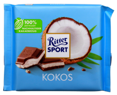 Ritter Sport Kokos Schokolade, 12 x 100g Tafel