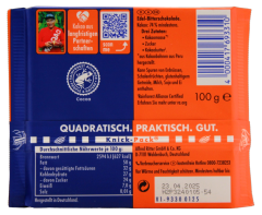Ritter Sport Kakao Klasse 74% die Kräftige Schokolade, 12 x 100g Tafel