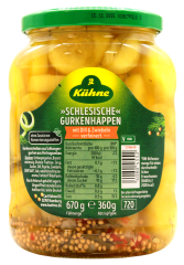 Kühne Schlesische Gurkenhappen, 6 x 360g Glas