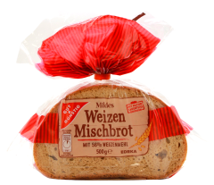 Gut & Günstig Mildes Weizen Mischbrot, 6 x 500g Beutel