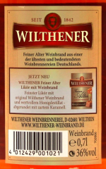 Wilthener feiner Alter Weinbrand 36% vol., 6 x 0.7 l Flasche