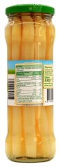 Gut & Günstig Stangenspargel weiß, geschält, 6 x 205g Glas