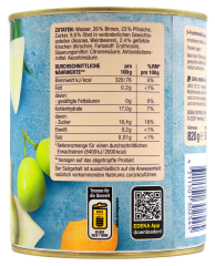 Edeka Herzstücke Fruchtcocktail aus 5 Früchten gezuckert, 6 x 500g Dose