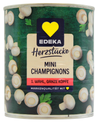 Edeka Herzstücke mini Champignons 1 Wahl ganze Köpfe, 6 x 460g Dose
