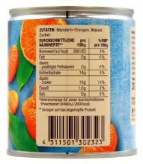 Edeka Herzstücke Mandarin-Orangen leicht gezuckert, 6 x 175g Dose