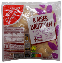 Gut & Günstig Kaiser Brötchen zum Fertigbacken, 12 x 220g Packung