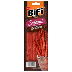 BiFi Rustic Sticks Salami, 8 x 80g Packung