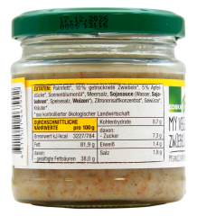 Edeka Bio My Veggie Zwiebelschmelz pflanzlicher Brotaufstrich, 6 x 150g Glas